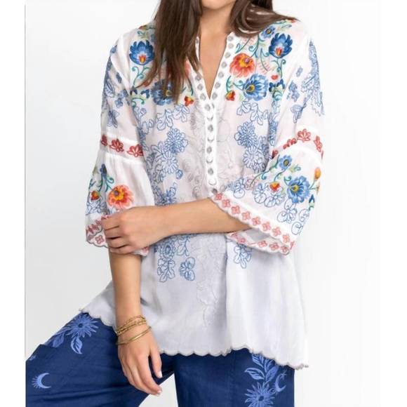 NEW JOHNNY WAS maverick blouse in white - Picture 3 of 6